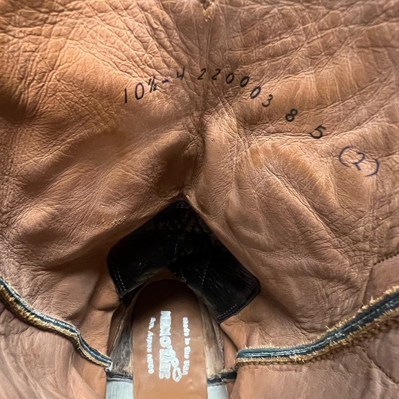 Kemo Sabe caiman Black Leather Cowboy Boots - Picture 3 of 4